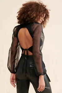ASTR the Label Audrina Open Back Sweater