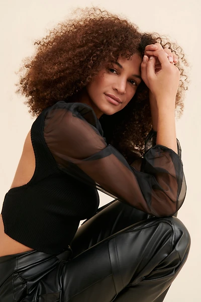 ASTR the Label Audrina Open Back Sweater