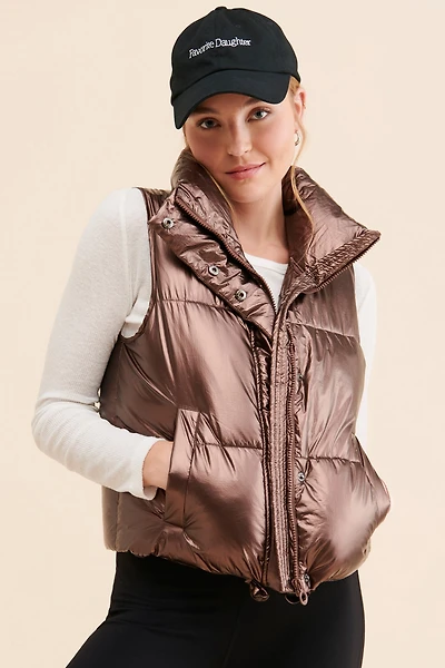 Noize Aurora Metallic Puffer Vest