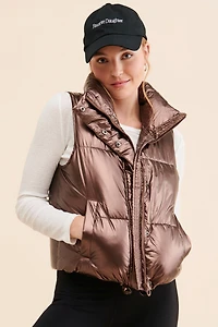 Noize Aurora Metallic Puffer Vest