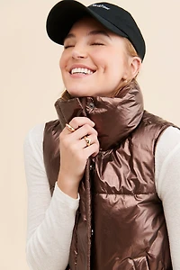 Noize Aurora Metallic Puffer Vest