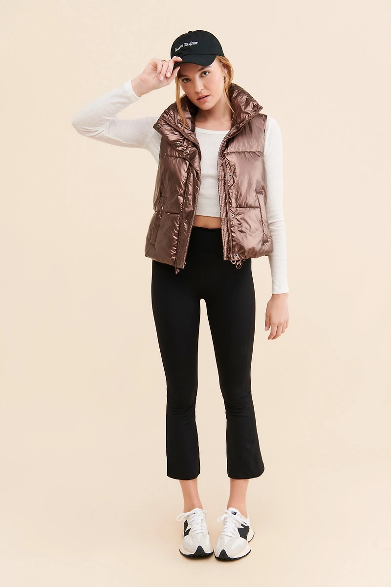 Noize Aurora Metallic Puffer Vest