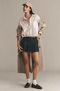 Drawstring Buttondown Top