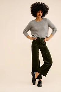 Maeve Colette Corduroy Wide-Leg Pants