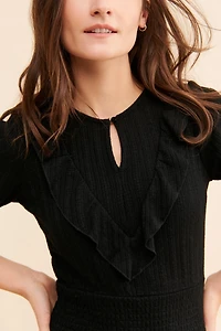 Du Paradis Keyhole Front Mini Dress