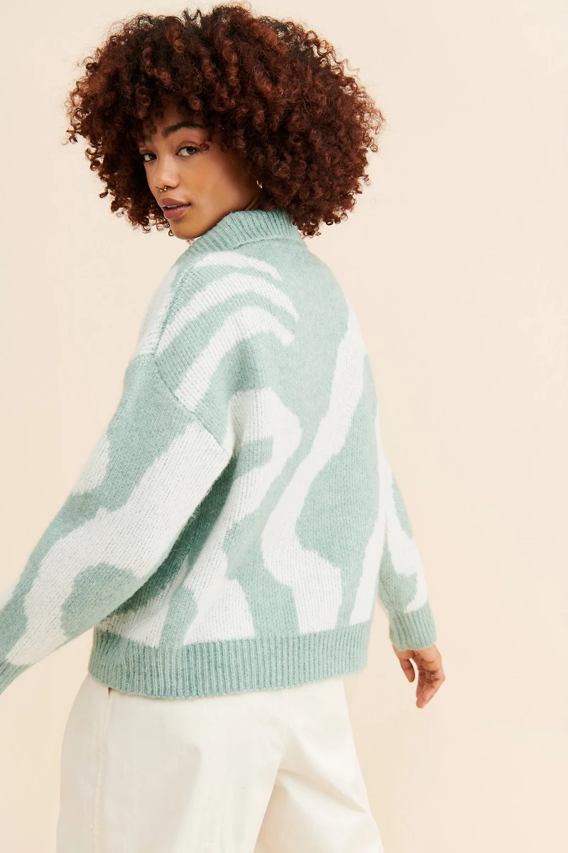Little Lies Collared Knit Sweater