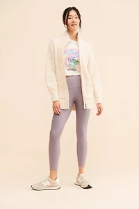 Pilcro Zip-Front Longline Cardigan