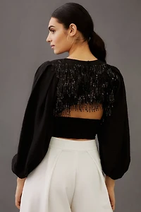 Current Air Sequin-Back Top