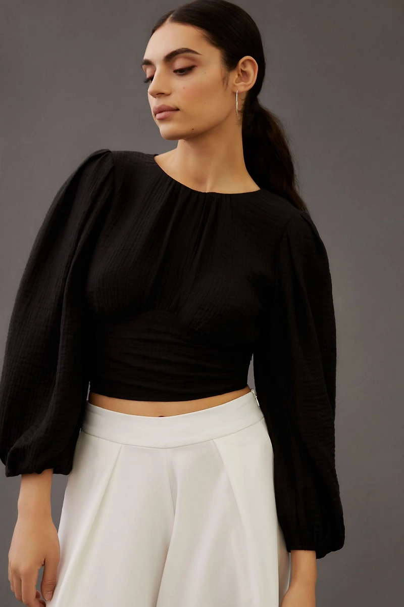 Current Air Sequin-Back Top