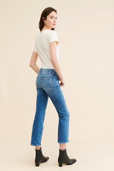 Good American Legs Crop Bootcut Jeans