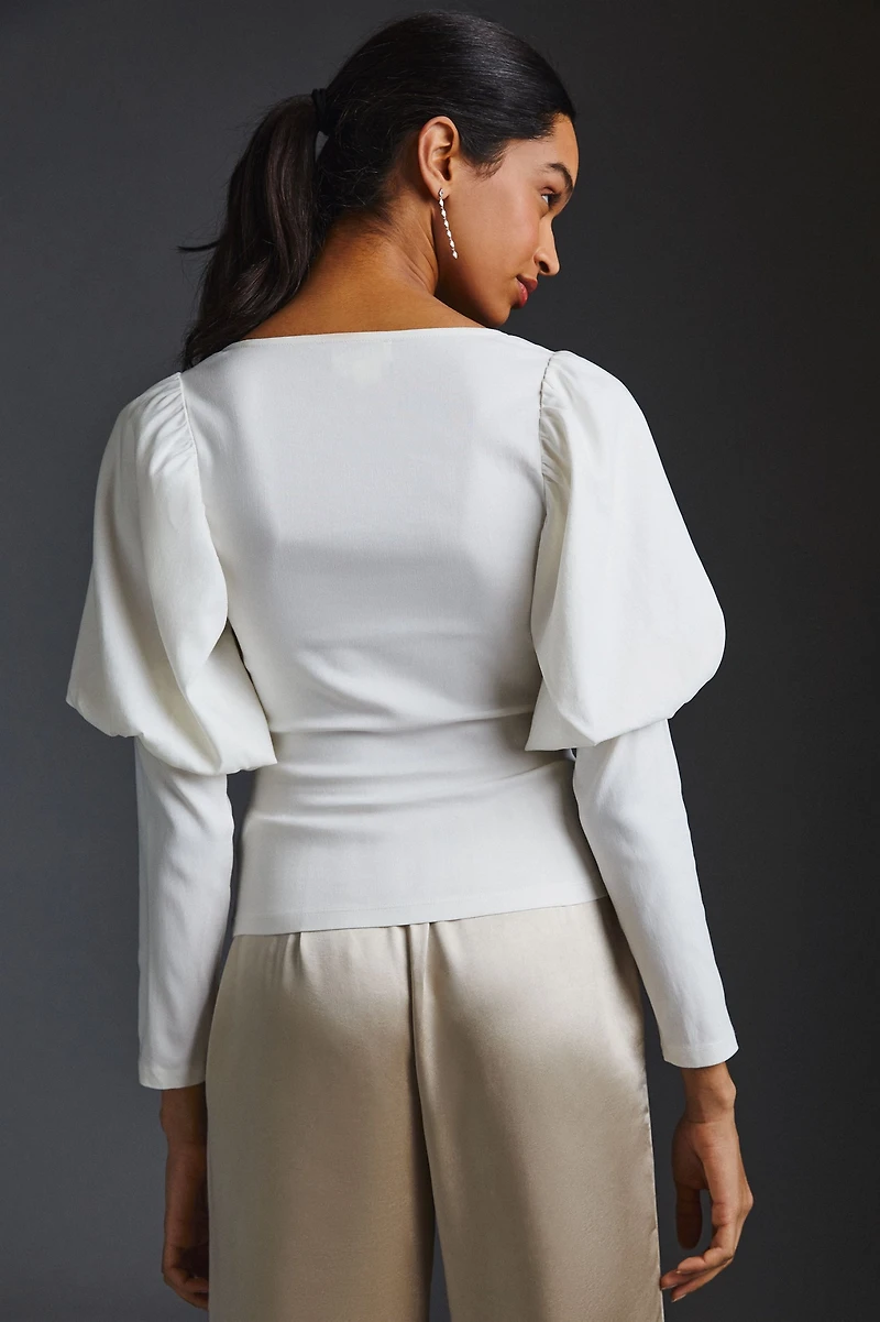 English Factory Mutton-Sleeve Top