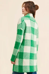 RD Style Juni Plaid Sweater Coat