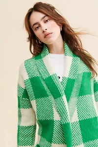 RD Style Juni Plaid Sweater Coat