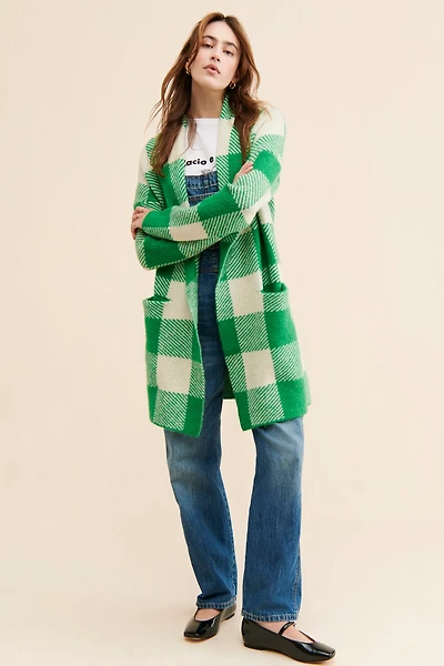 RD Style Juni Plaid Sweater Coat