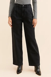 Madewell High-Rise Pleated Baggy Jeans