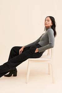 Madewell High-Rise Pleated Baggy Jeans
