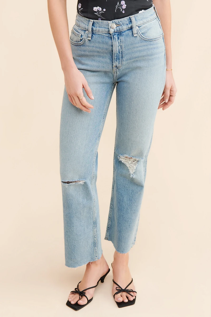 Hudson Remi High Rise Straight Ankle Jeans