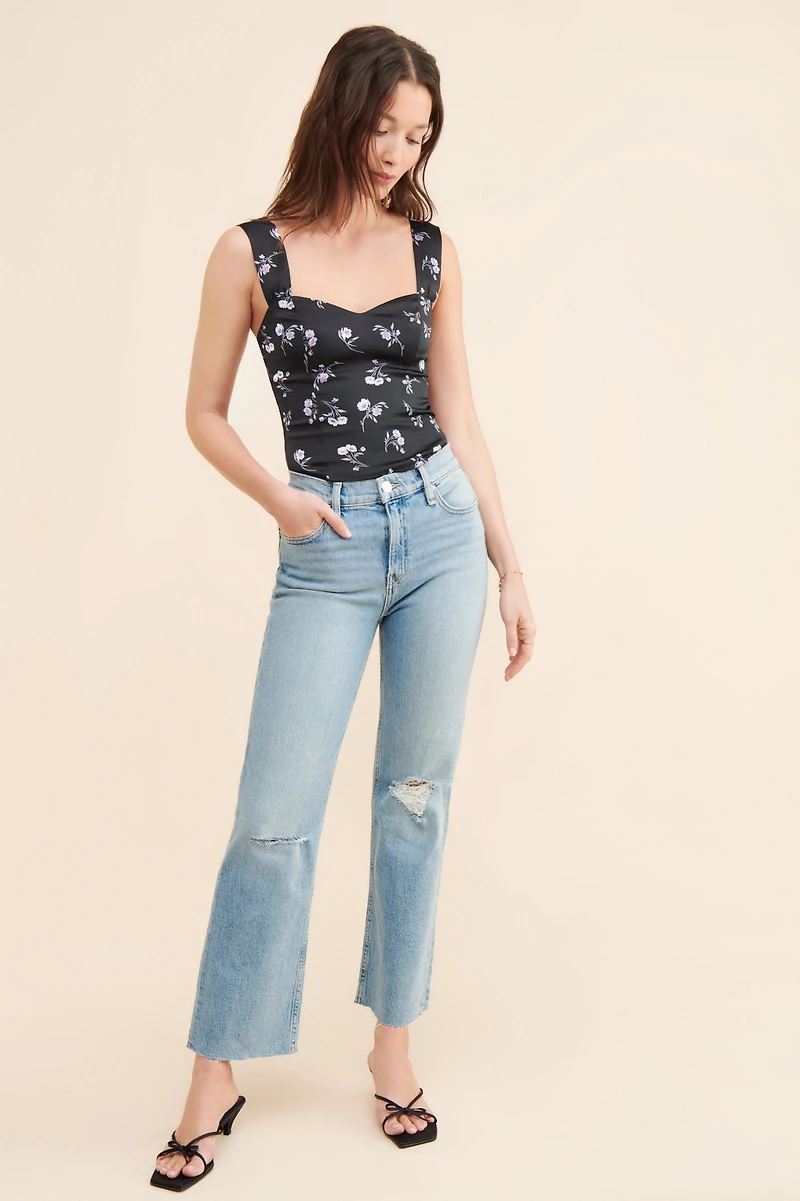 Hudson Remi High Rise Straight Ankle Jeans