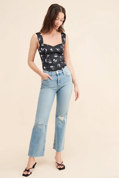Hudson Remi High Rise Straight Ankle Jeans