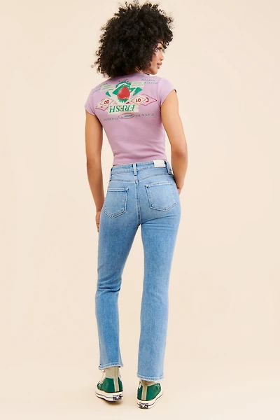 PAIGE Claudine Straight Leg Ankle Flare Jeans