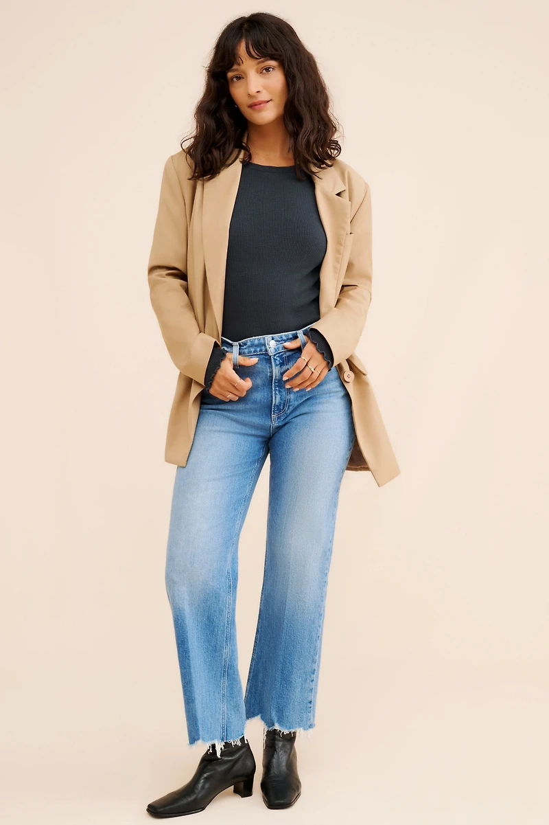 PAIGE Leenah Raw Hem Ankle Jeans