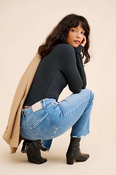 PAIGE Leenah Raw Hem Ankle Jeans