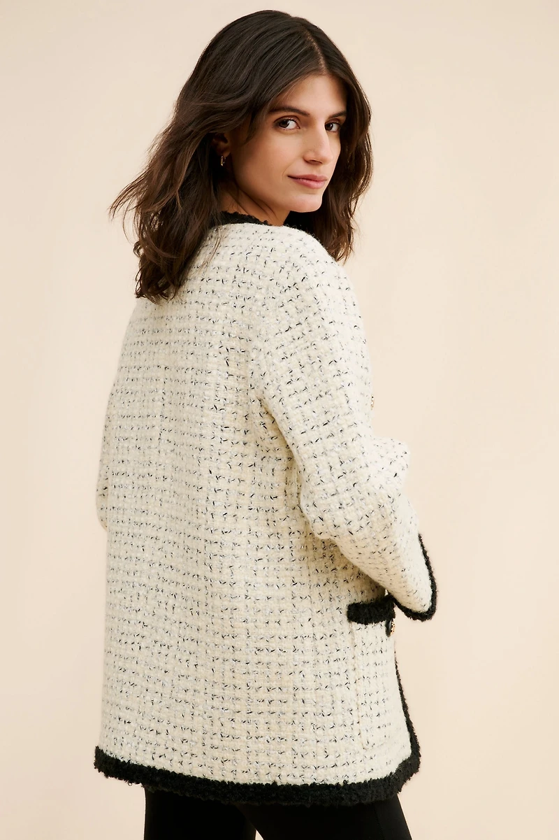 ASTR the Label Editha Wool Blend Tweed Coat