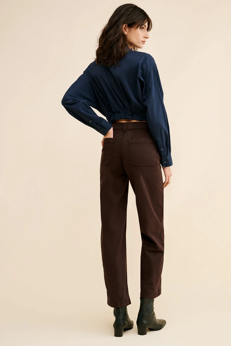 Madewell Patch Pocket Emmett Winnitex Twill Trousers