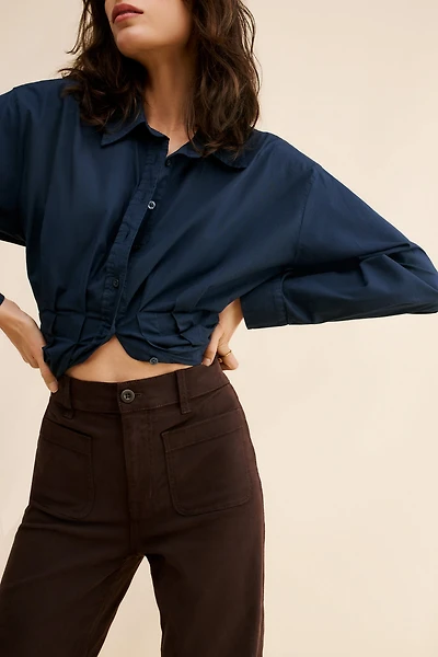 Madewell Patch Pocket Emmett Winnitex Twill Trousers