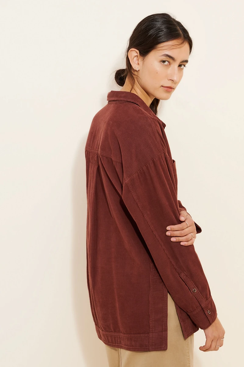 Pilcro Corduroy Popover Buttondown