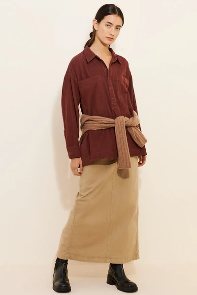 Pilcro Corduroy Popover Buttondown