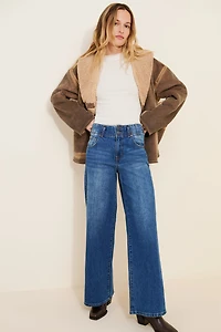 Habitual Easton Mid-Rise Wide Leg Jeans