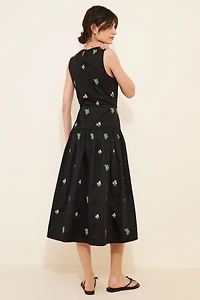 Pinnacle By Shruti Sancheti Ditsy Embroidered Midi Dress