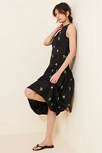 Pinnacle By Shruti Sancheti Ditsy Embroidered Midi Dress