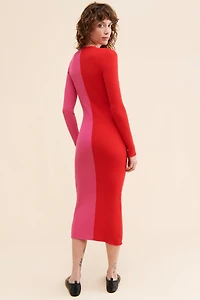 en elly Colorblock Sweater Dress