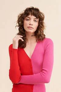 en elly Colorblock Sweater Dress
