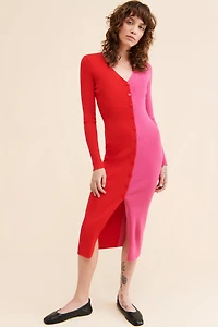 en elly Colorblock Sweater Dress