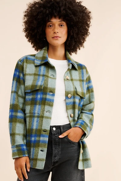 Faherty Cotswold Wool Blend Shirt Jacket