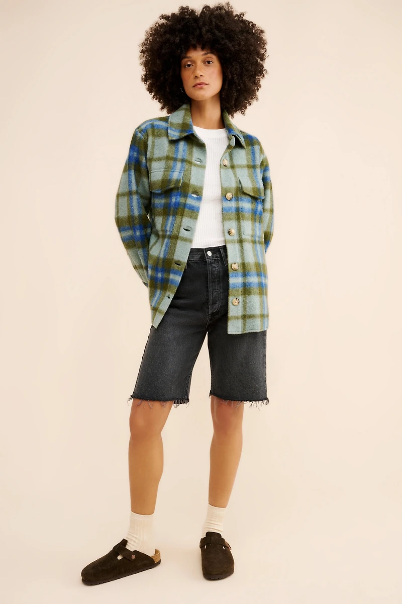 Faherty Cotswold Wool Blend Shirt Jacket