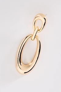 Linked Metal Drop Earrings