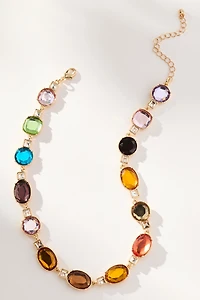 Large Multicolor Stone Necklace