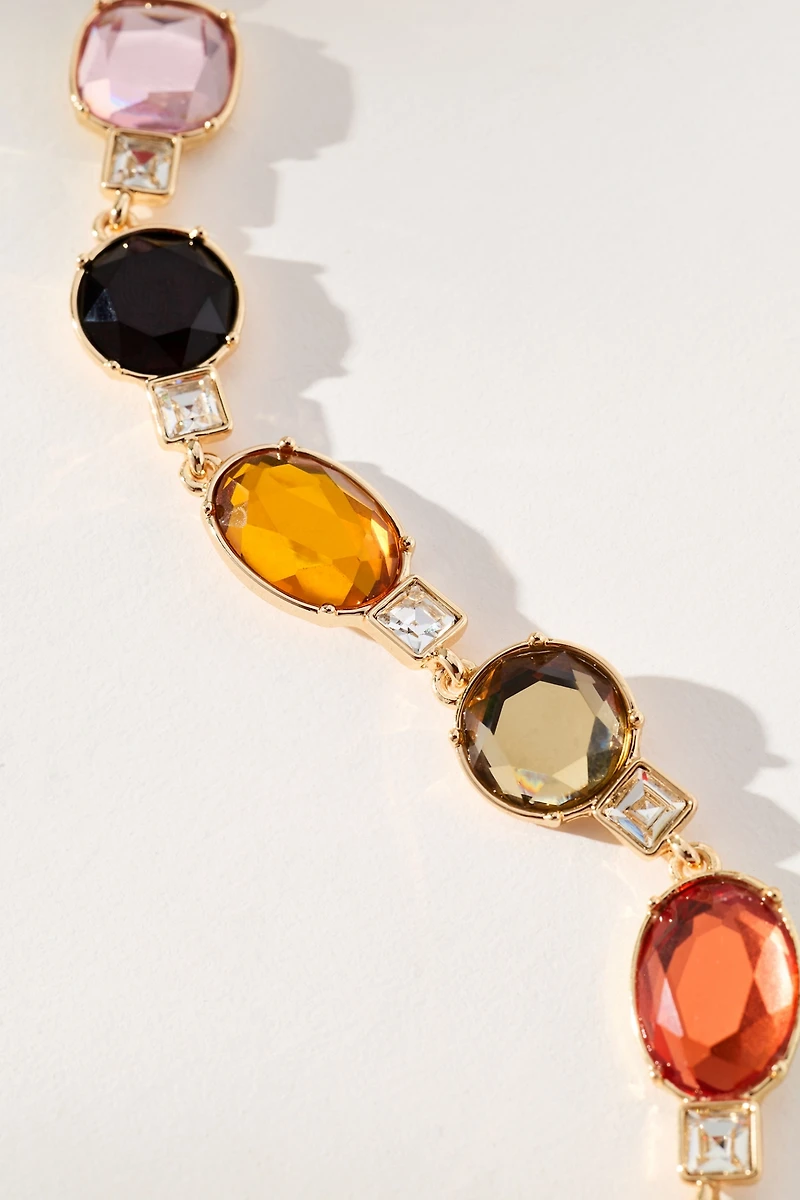 Large Multicolor Stone Necklace