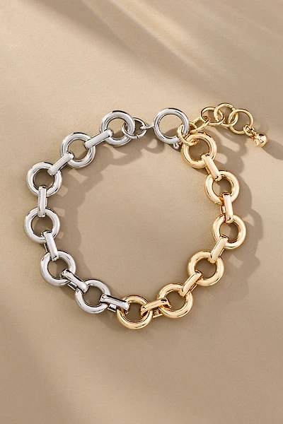 Mixed Metal Link Bracelet