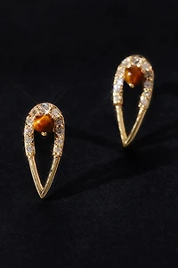 Eden Presley Small Peacock Stud Earrings