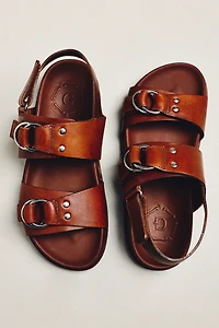 Grenson Davina Double-Strap Buckle Sandals