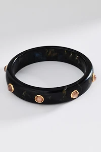 Resin Stone Bangle Bracelet