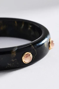 Resin Stone Bangle Bracelet