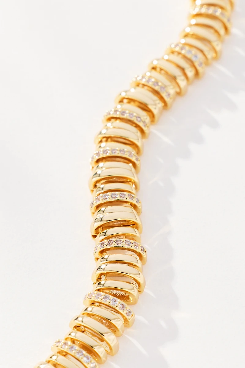 Linked Bead Short Necklace