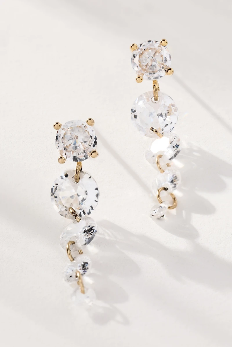 Chunky Crystal Drop Earrings