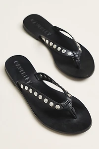CAVERLEY Studded Thong Sandals
